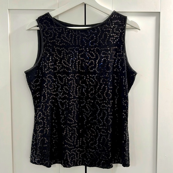 Sequined sleeveless top - Picture 2 of 3